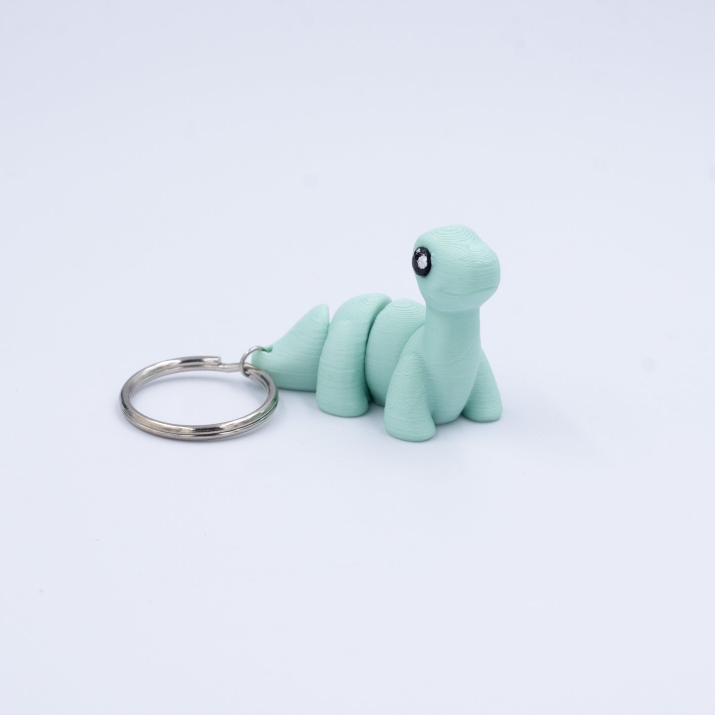 3D PRINTED BRONTOSAURUS DINOSAUR KEYCHAIN WIGLET