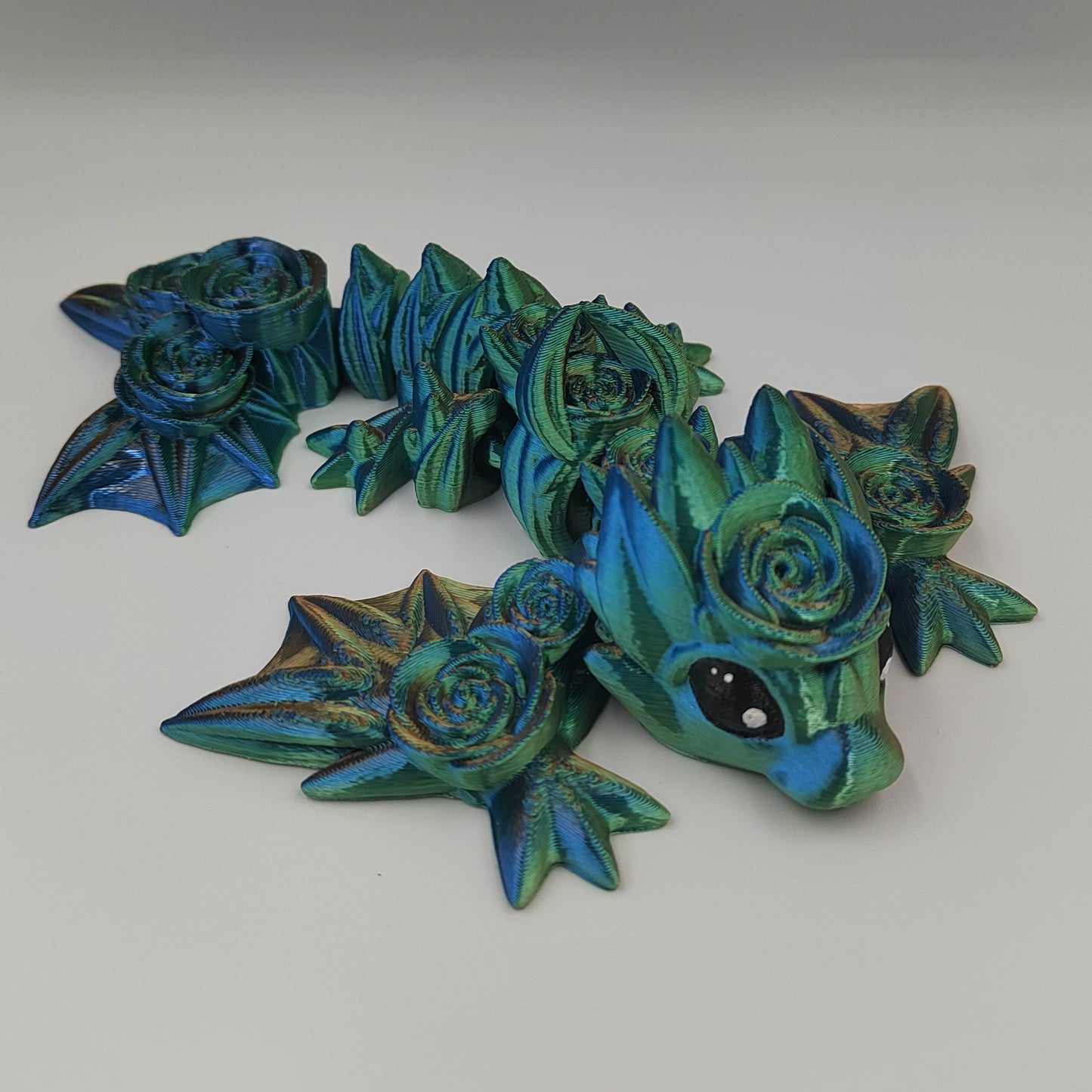 3D PRINTED MEDIUM ROSE WYVERN