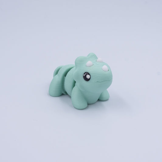 3D PRINTED TRICERATOPS DINOSAUR WIGLET