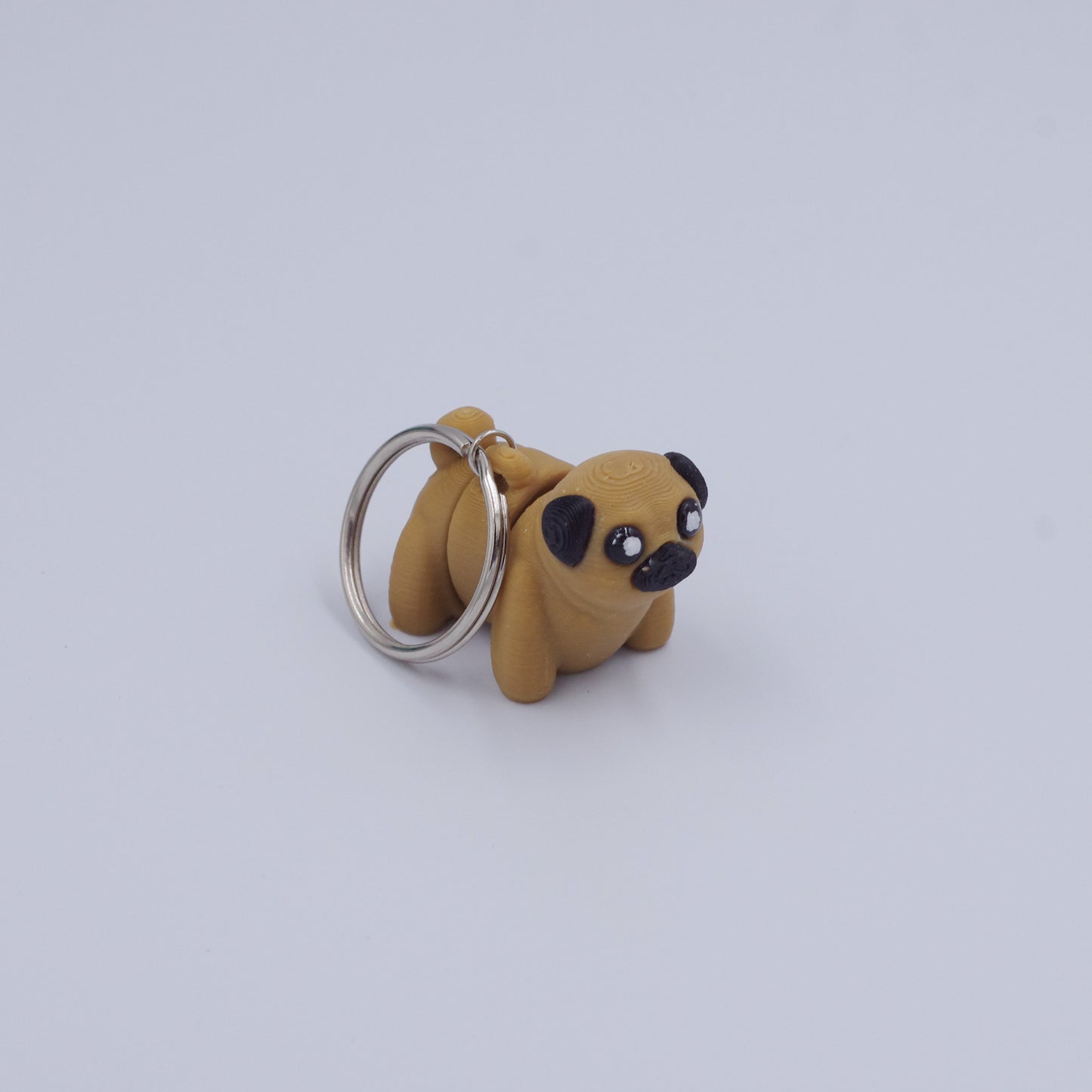 3D PRINTED PUG KEYCHAIN WIGLET