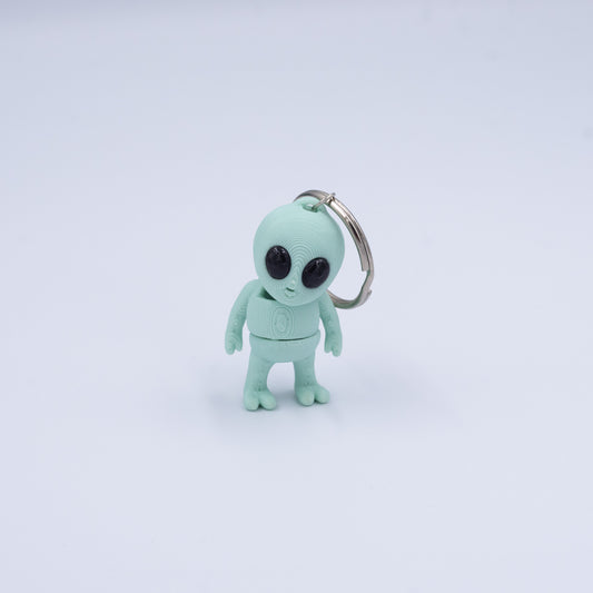 3D PRINTED ALIEN KEYCHAIN WIGLET