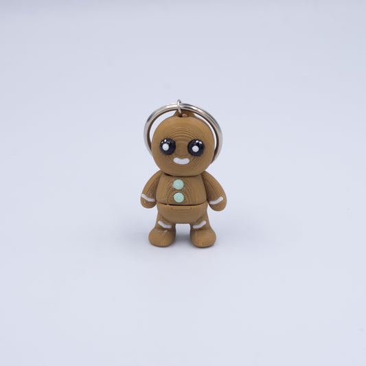 3D PRINTED GINGERBREAD MAN KEYCHAIN WIGLET