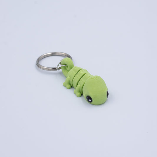 3D PRINTED CHAMELEON KEYCHAIN WIGLET