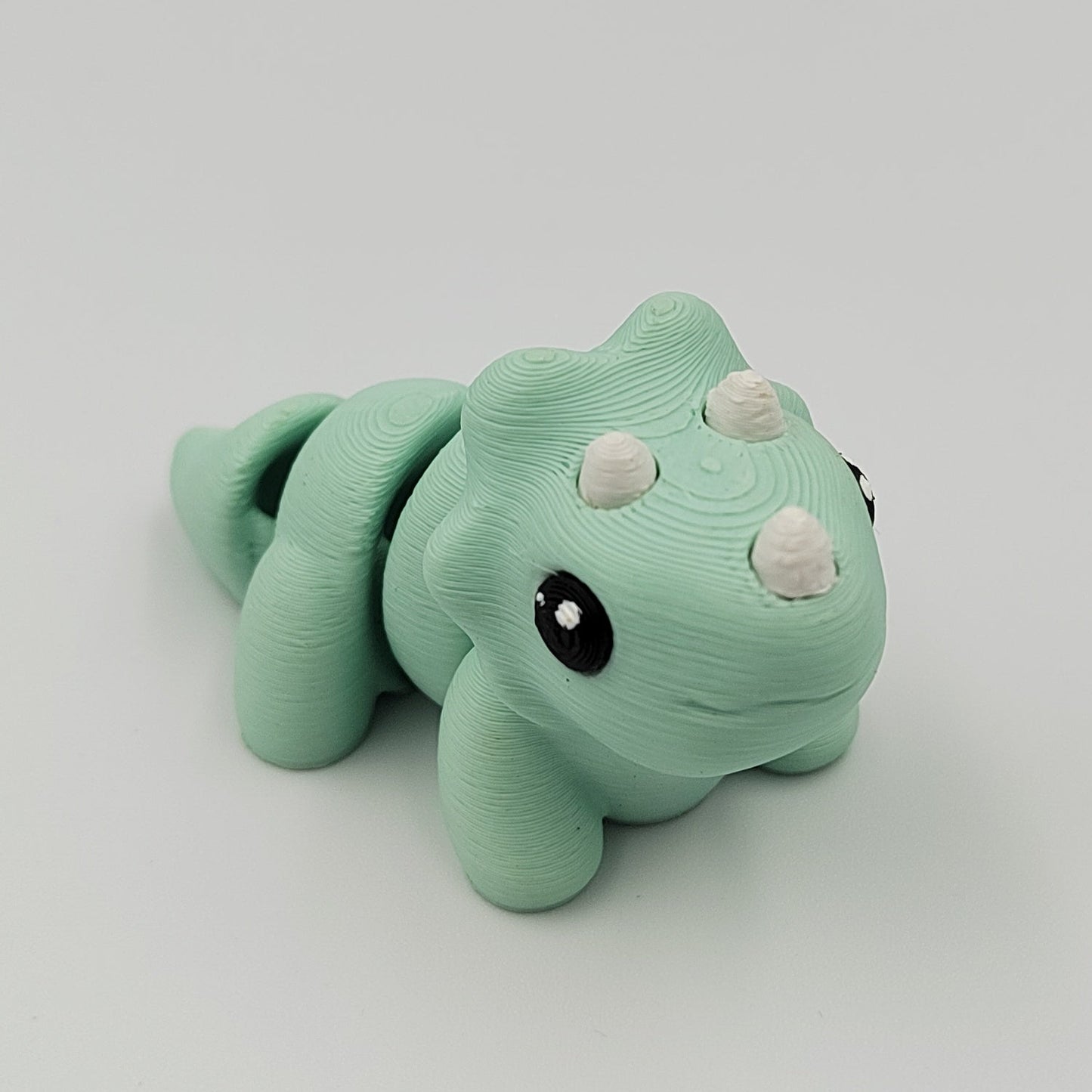 3D PRINTED TRICERATOPS DINOSAUR WIGLET