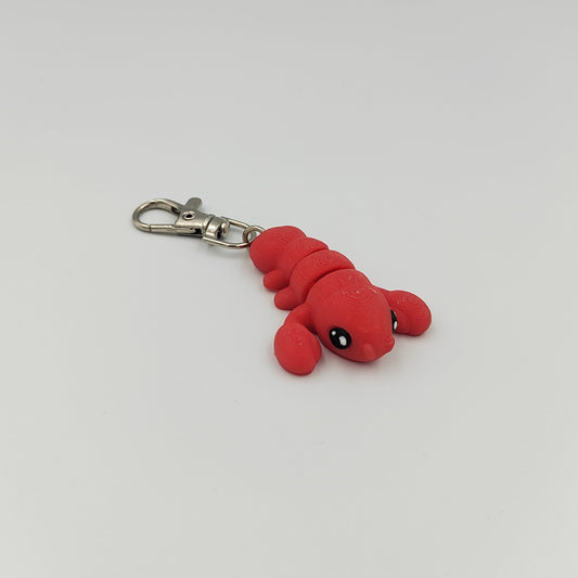 3D PRINTED LOBSTER KEYRING WIGLET