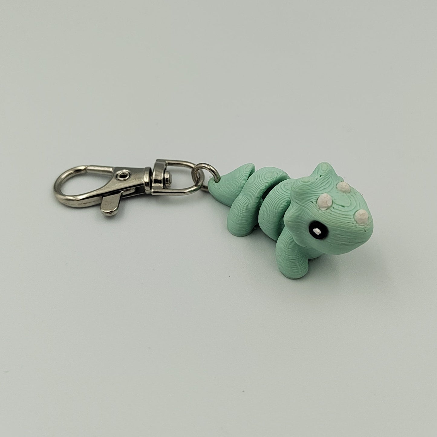3D PRINTED TRICERATOPS DINOSAUR KEYCHAIN WIGLET