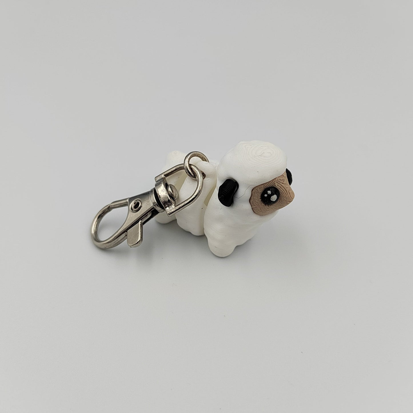 3D PRINTED SHEEP KEYRING WIGLET