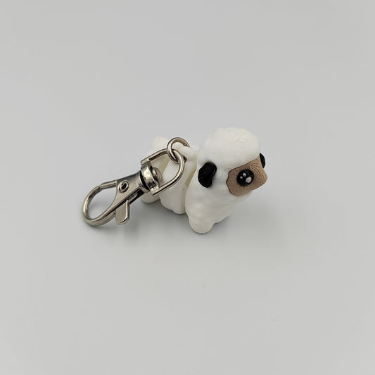 3D PRINTED SHEEP KEYRING WIGLET