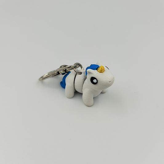 3D PRINTED UNICORN KEYRING WIGLET