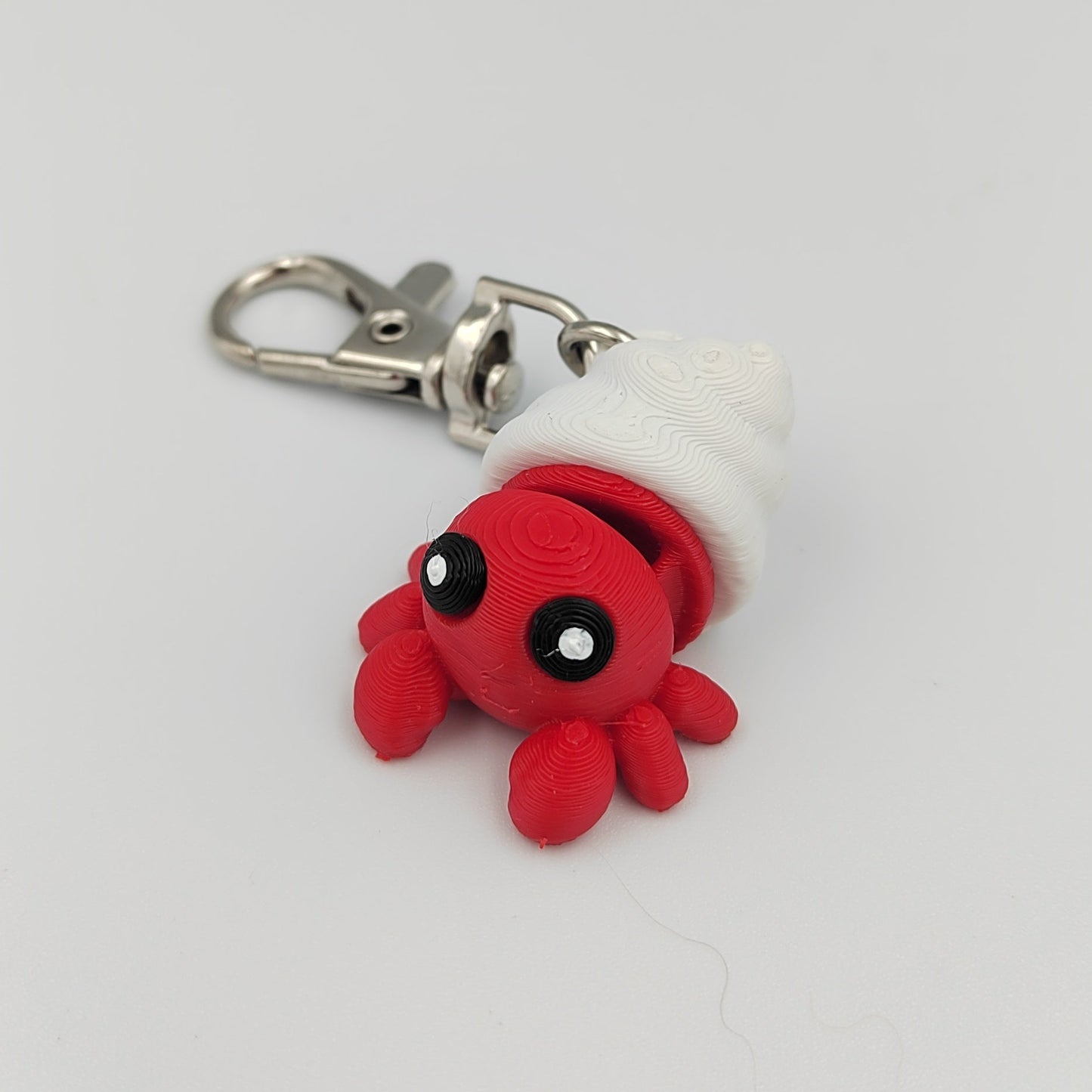 3D PRINTED HERMIT CRAB KEYCHAIN WIGLET
