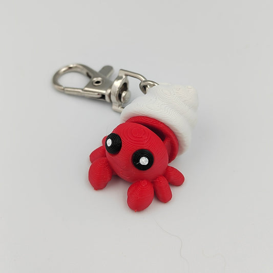 3D PRINTED HERMIT CRAB KEYCHAIN WIGLET