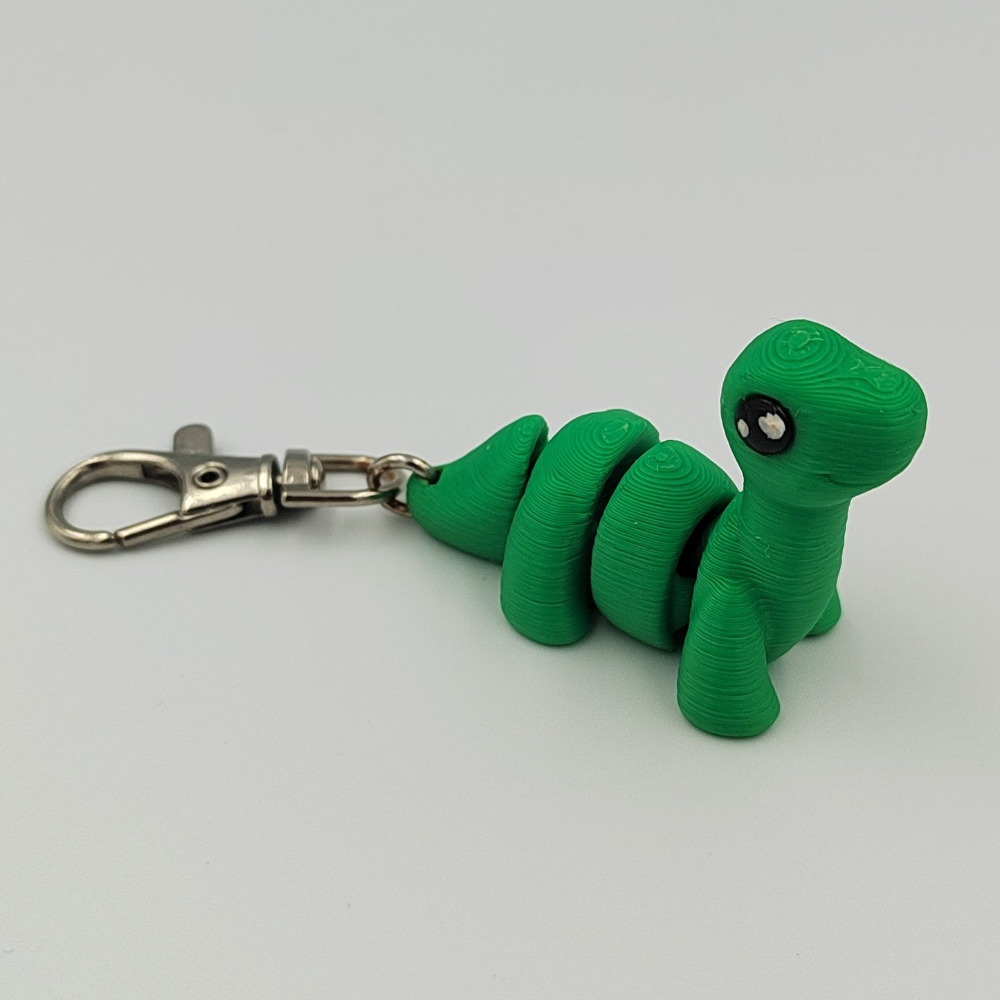 3D PRINTED BRONTOSAURUS DINOSAUR KEYCHAIN WIGLET