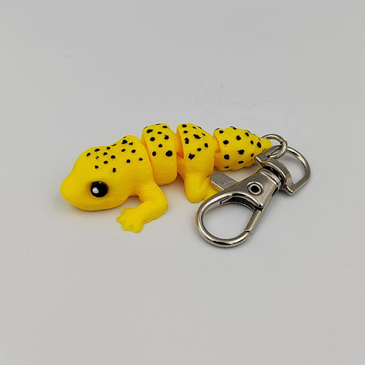3D PRINTED LEOPARD GEKKO KEYRING WIGLET