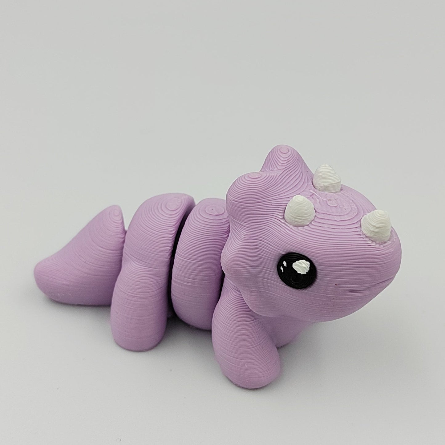 3D PRINTED TRICERATOPS DINOSAUR WIGLET
