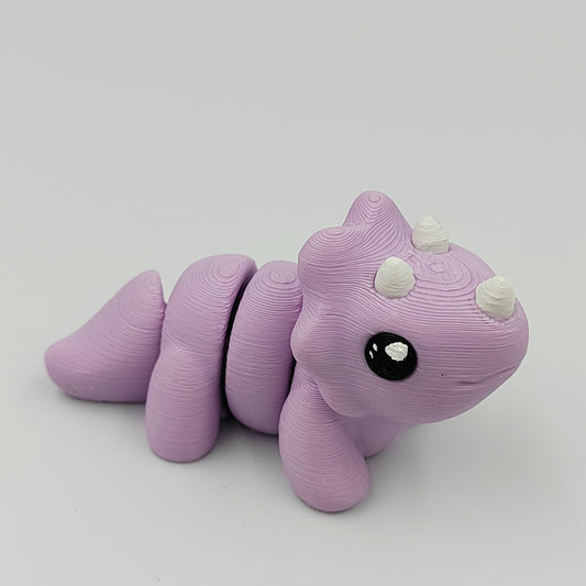 3D PRINTED TRICERATOPS DINOSAUR WIGLET