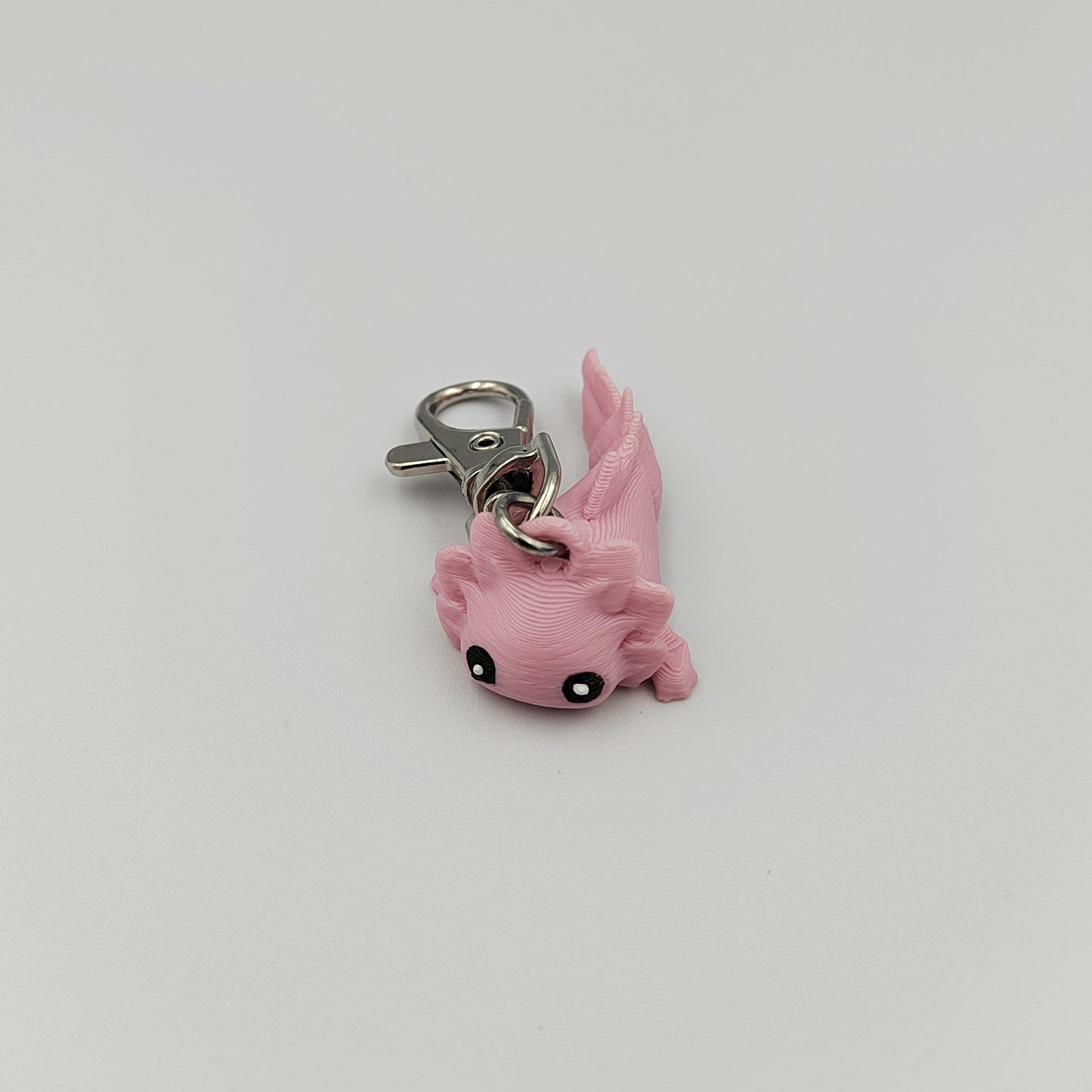 3D PRINTED AXOLOTL KEYRING WIGLET