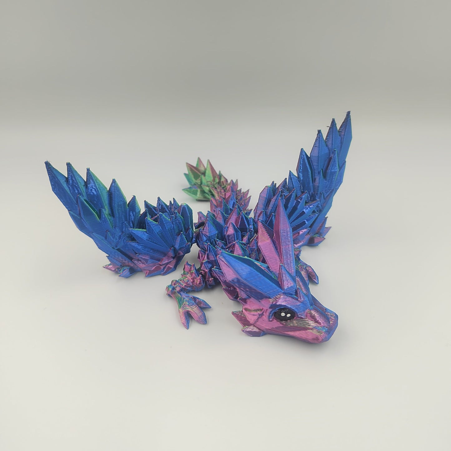 3D PRINTED MEDIUM WINGED CRYSTAL DRAGON WIGLET